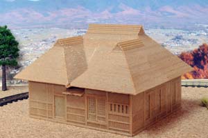 くど造り古民家3Dプリント模型(HOeゲージ)