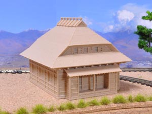 かぶと造り古民家3Dプリント模型(HOeゲージ)
